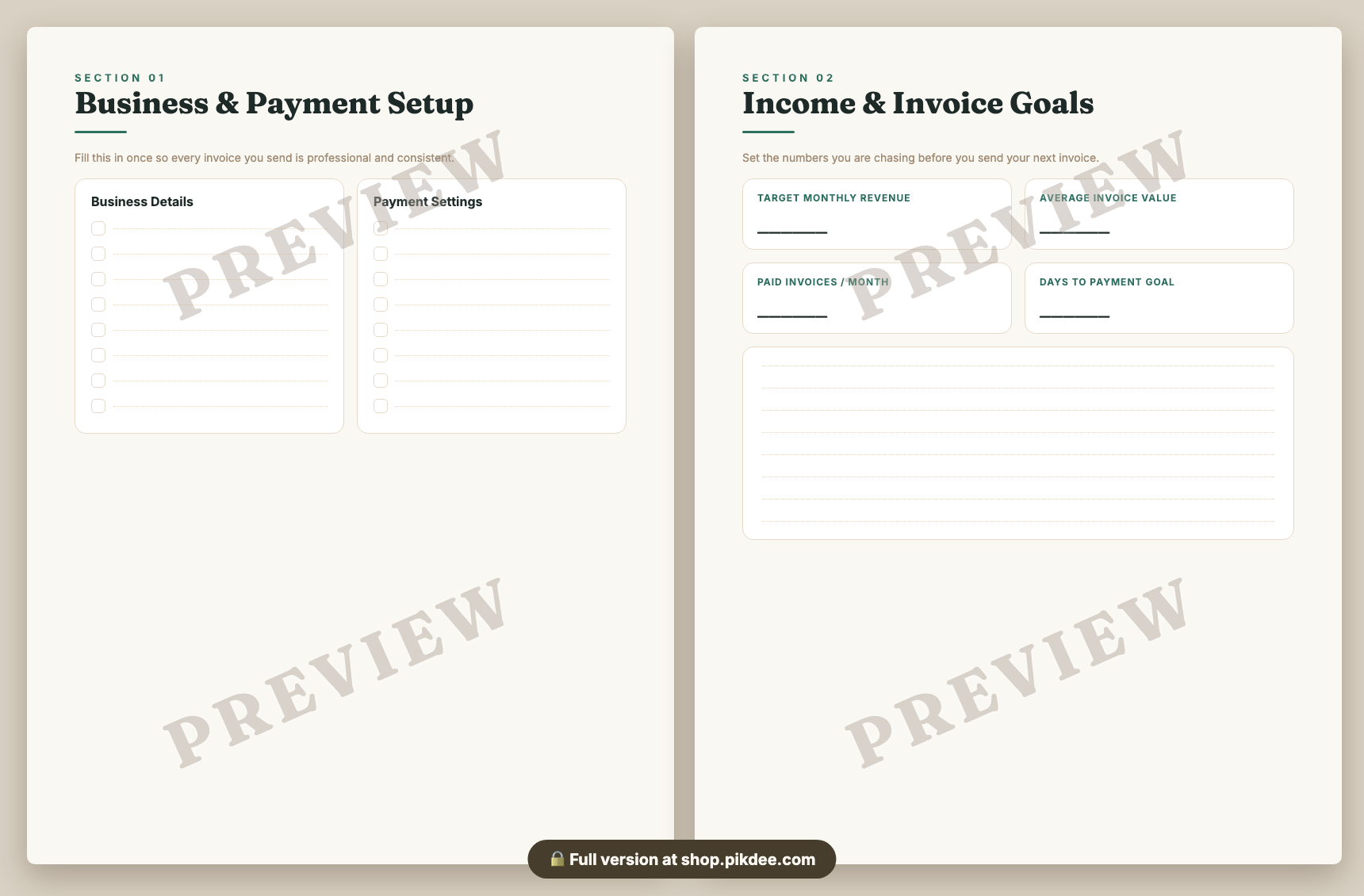preview pages