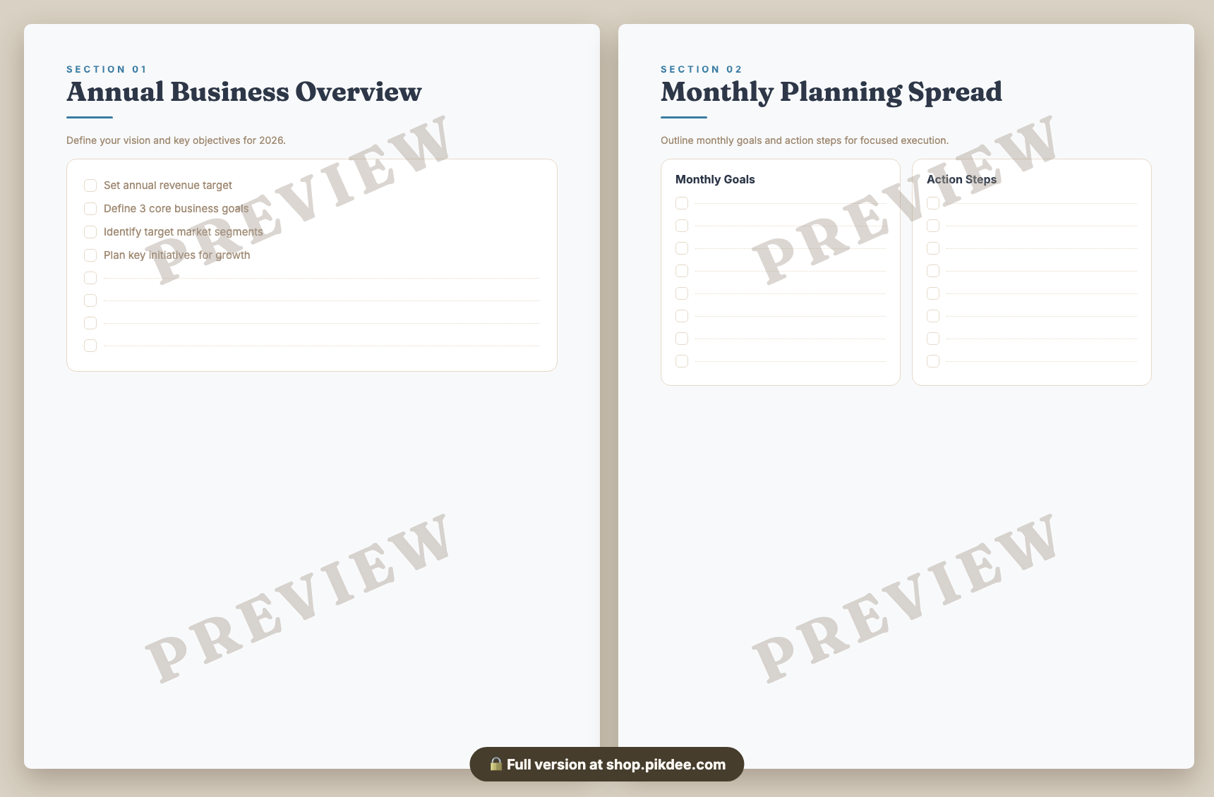 preview pages