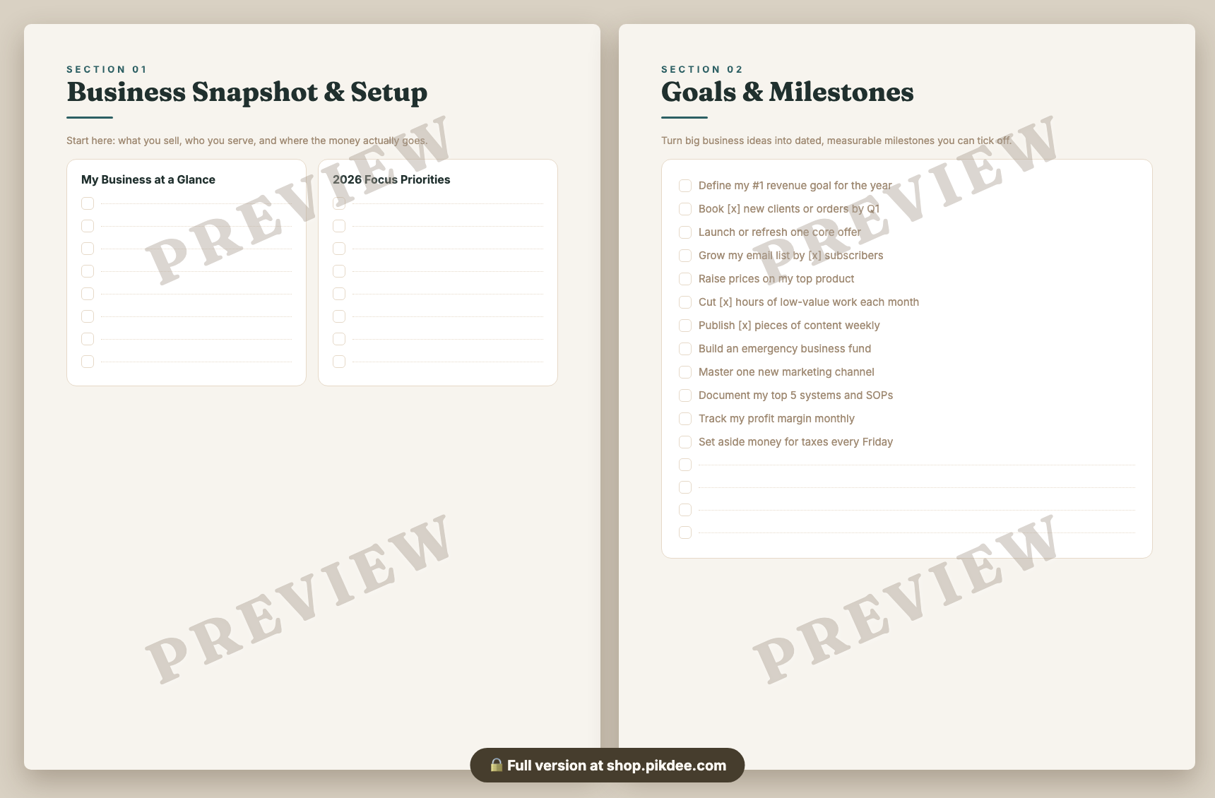 preview pages