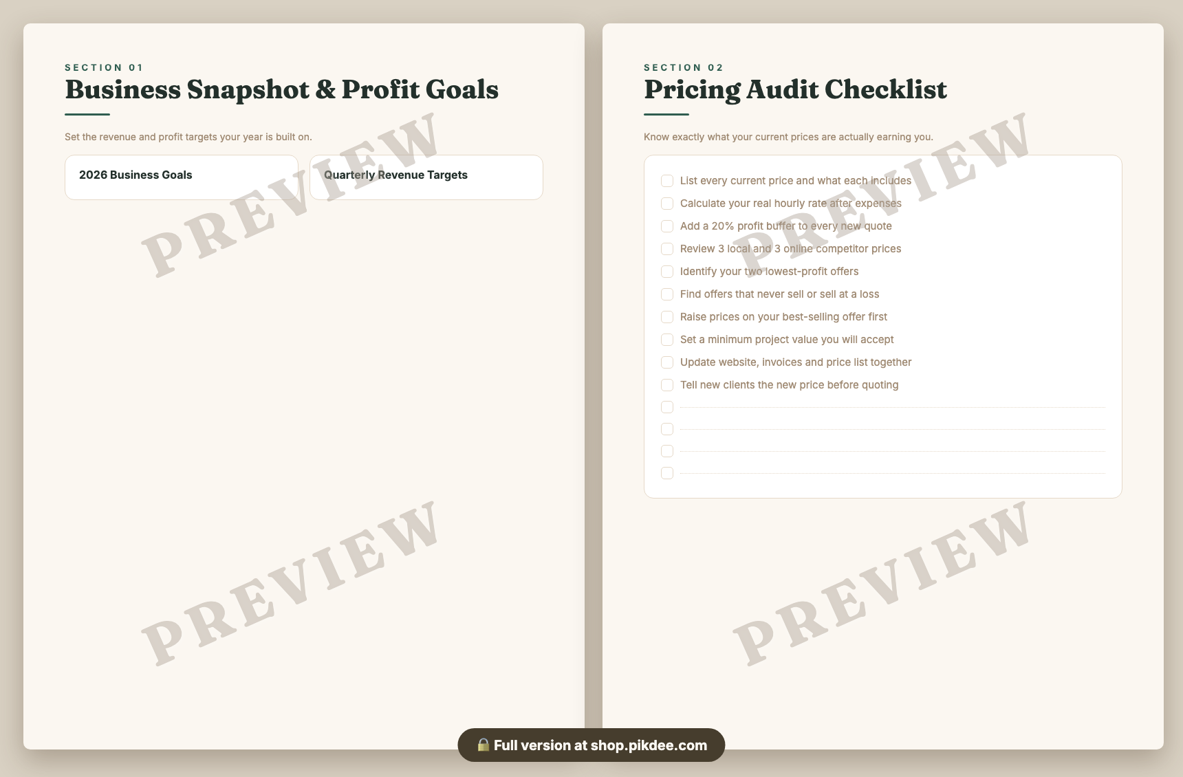 preview pages