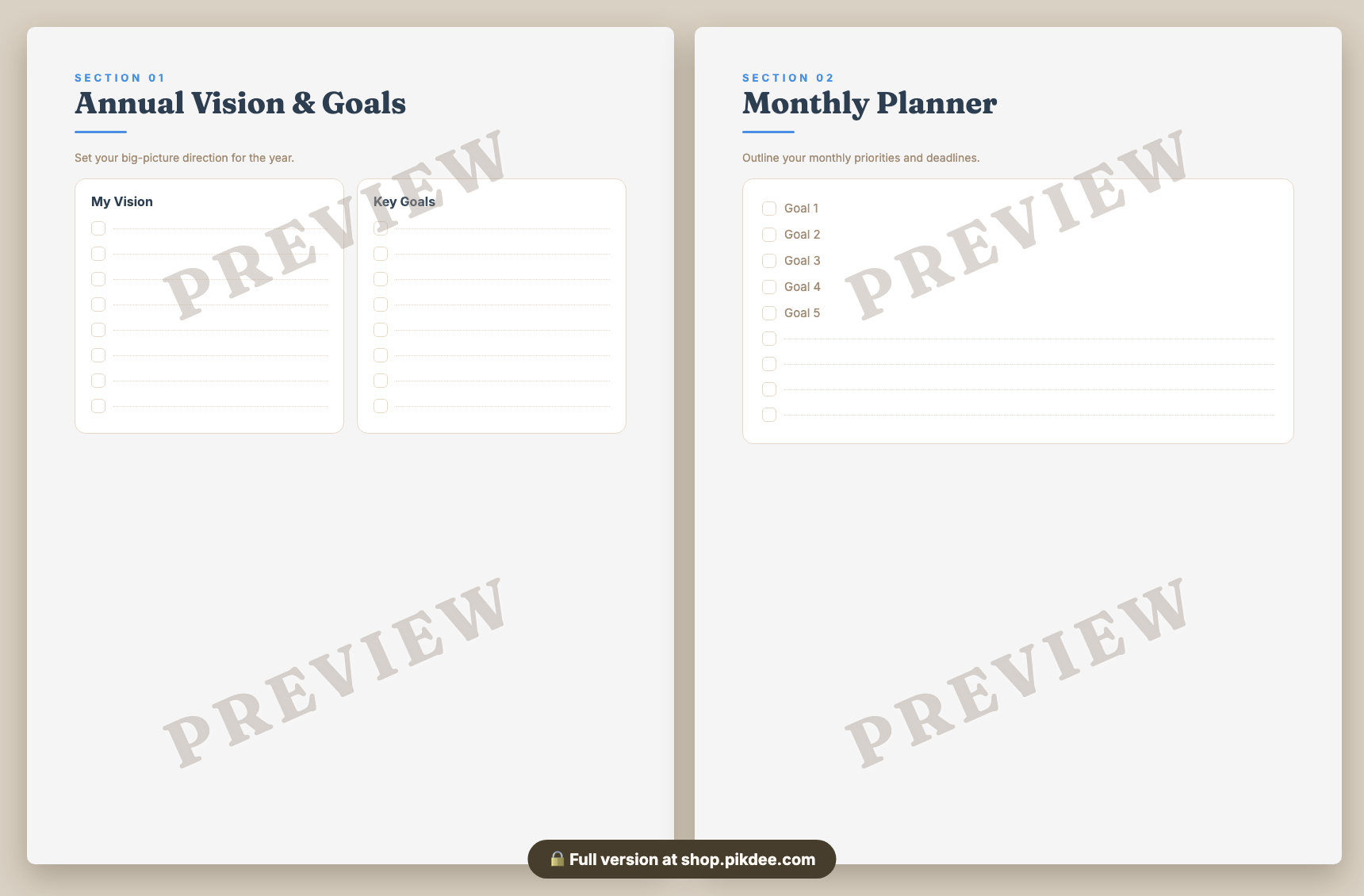 preview pages