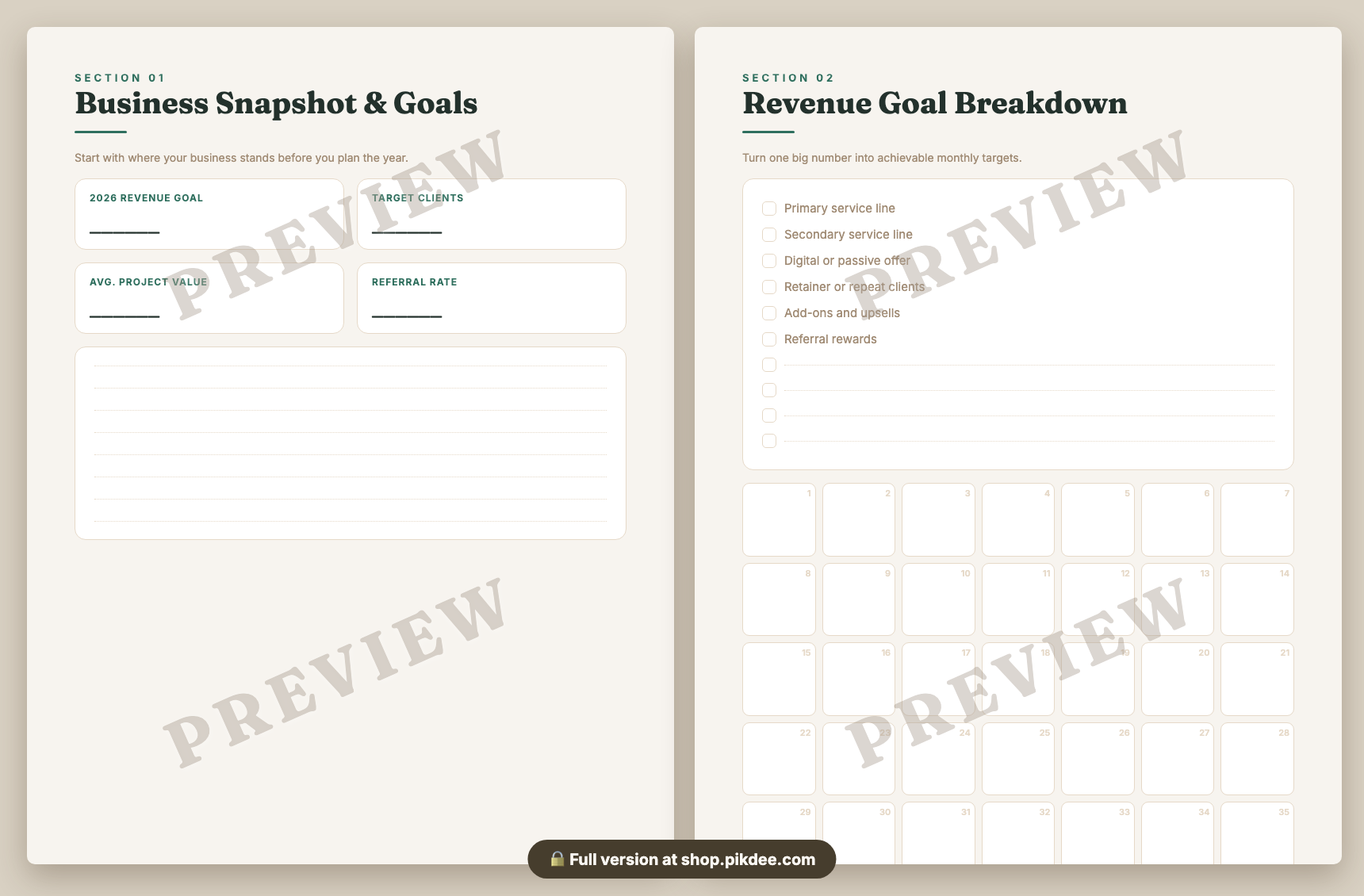 preview pages