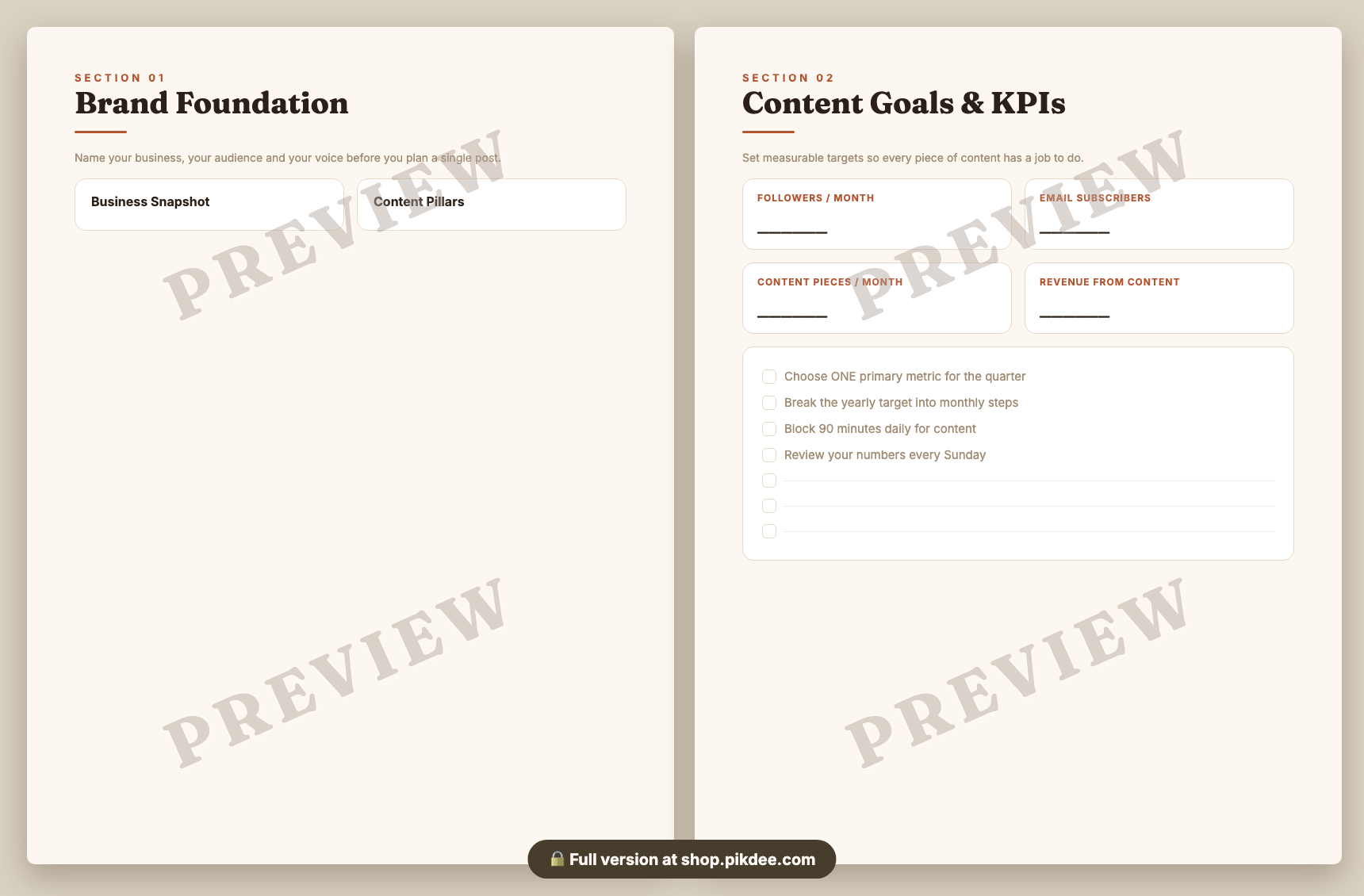 preview pages