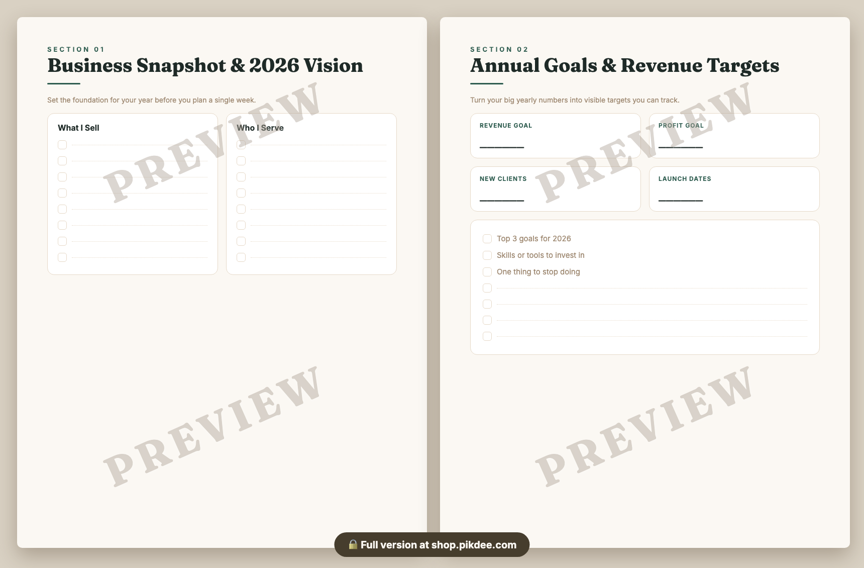 preview pages
