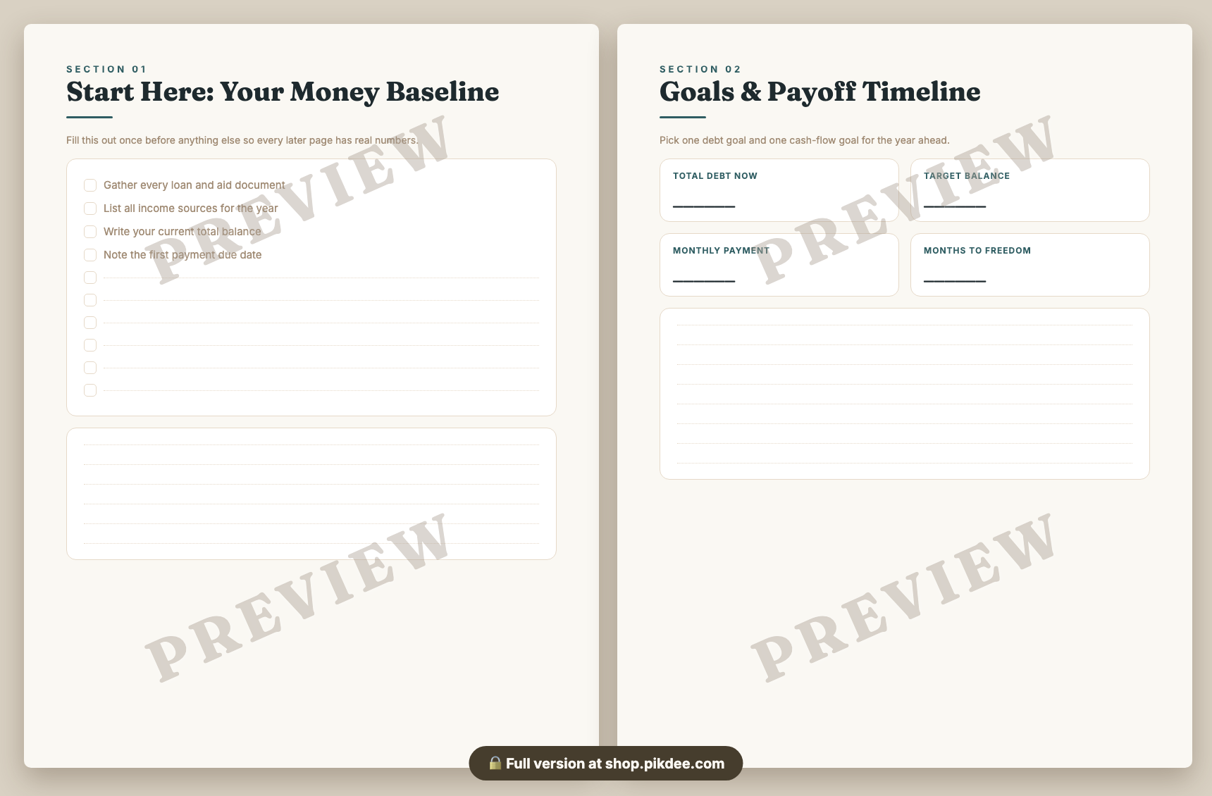 preview pages