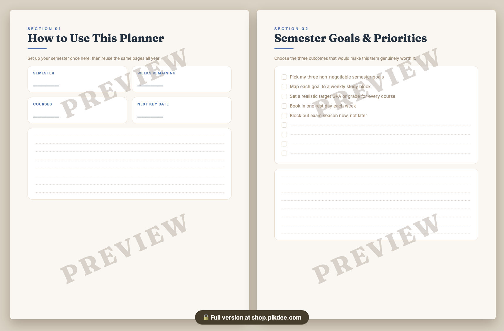 preview pages