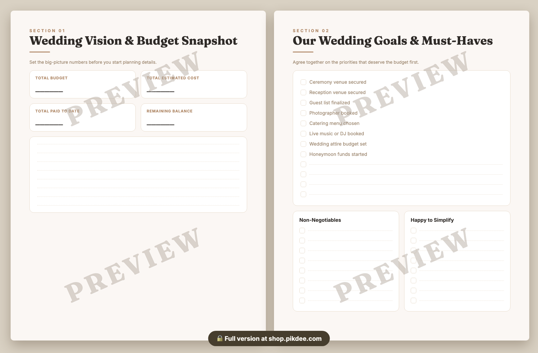 preview pages
