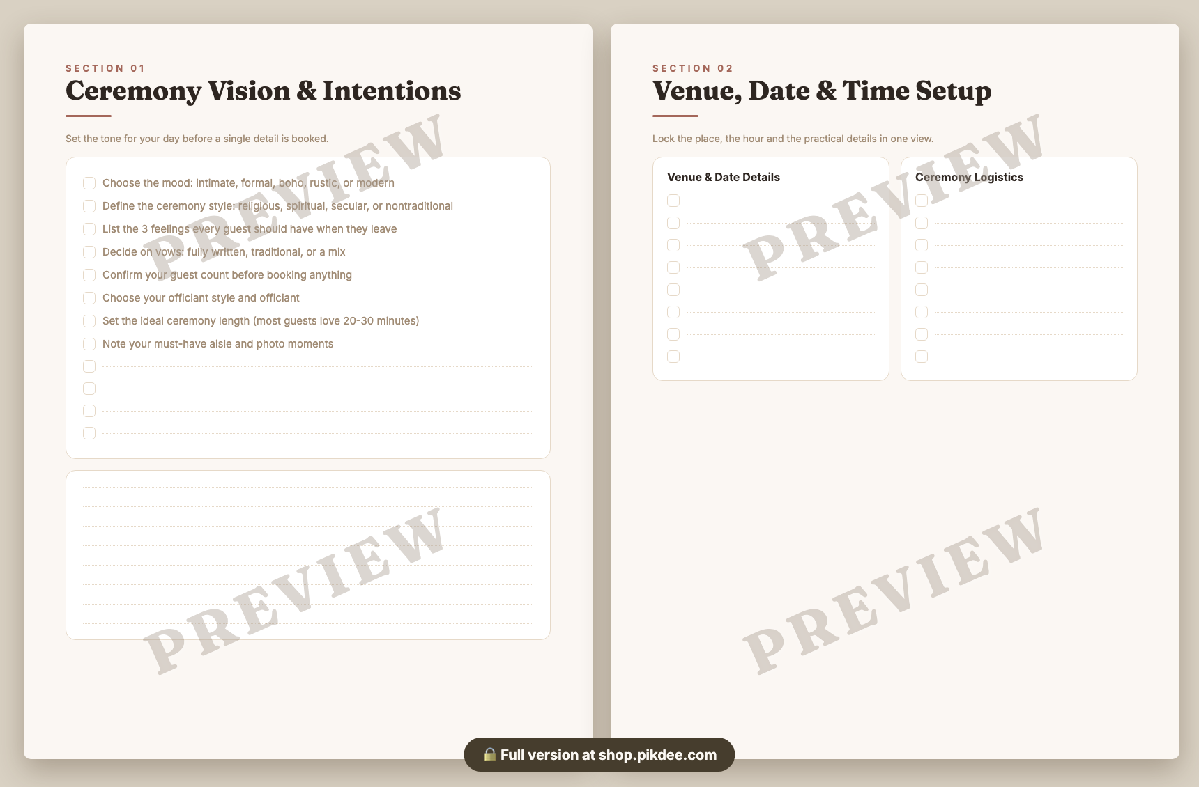 preview pages