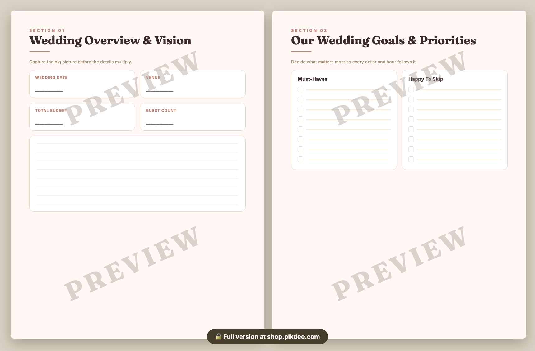 preview pages