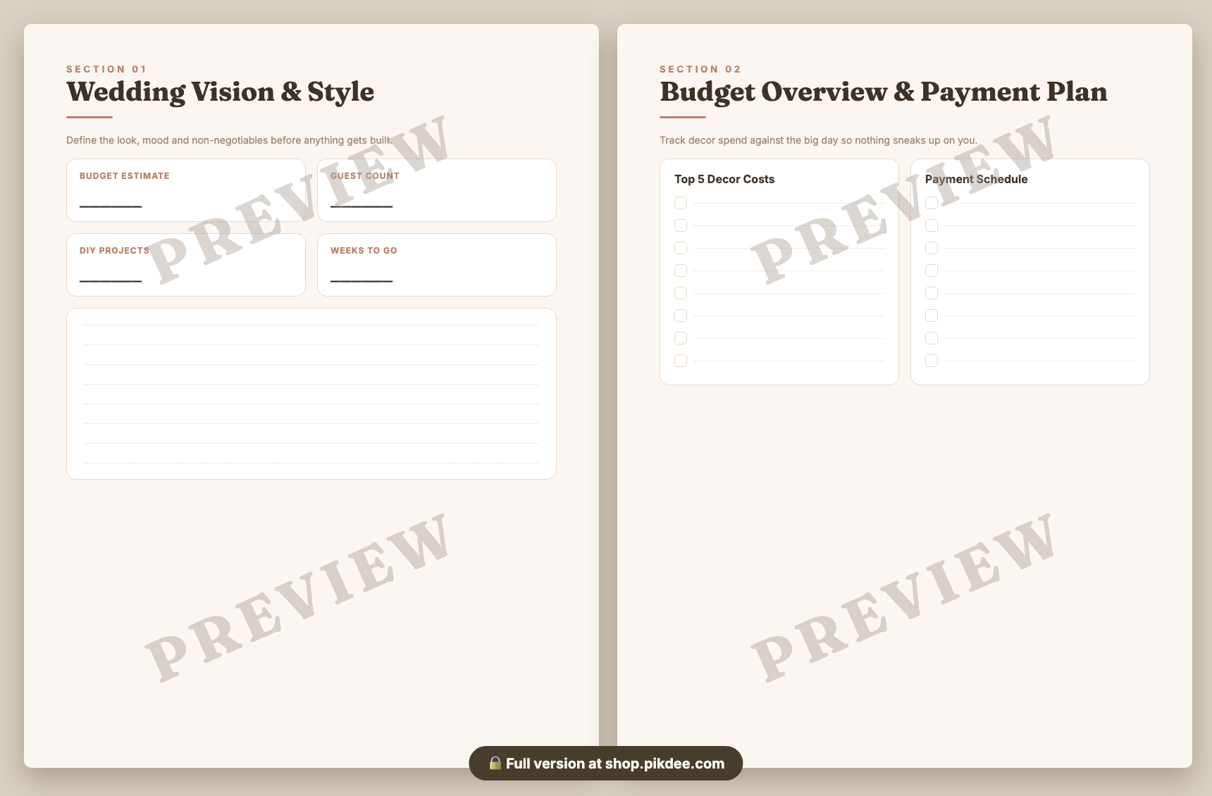 preview pages