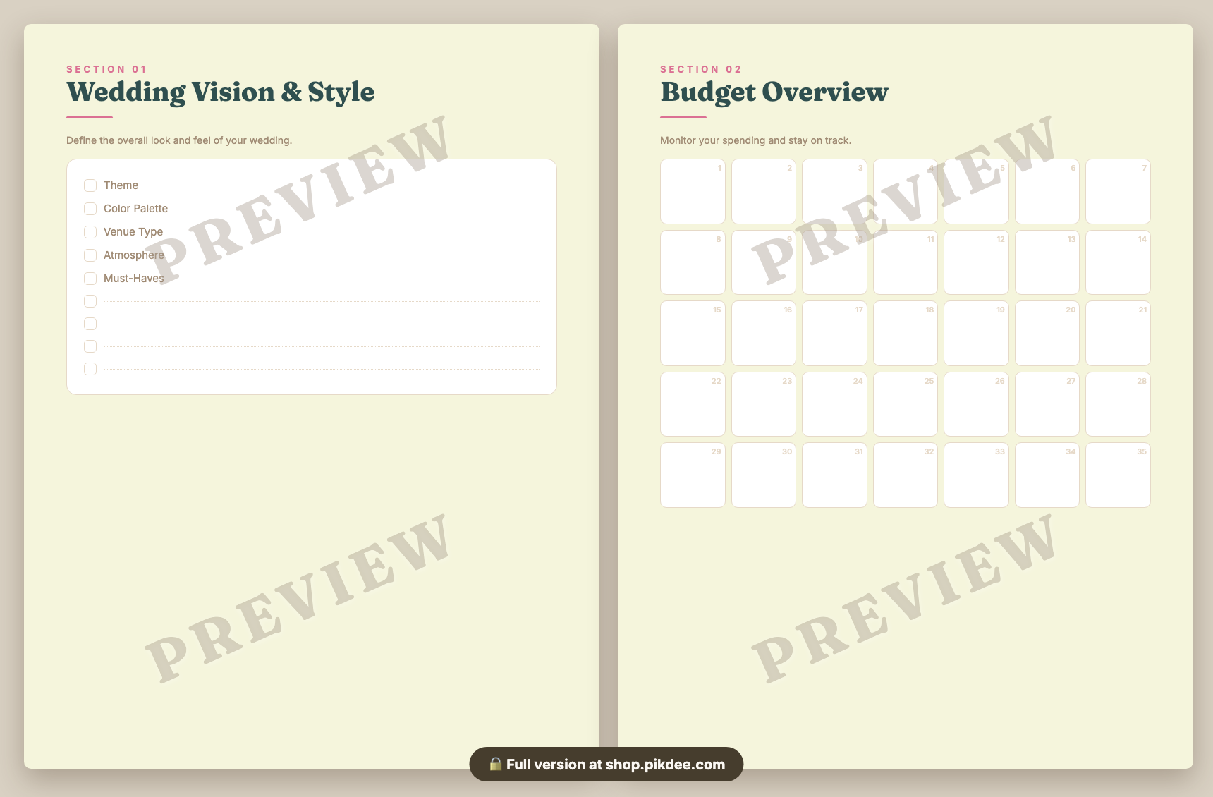 preview pages