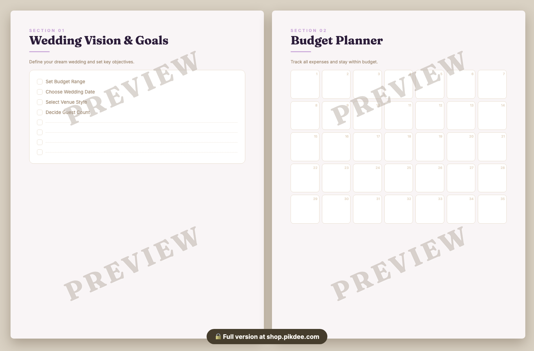 preview pages
