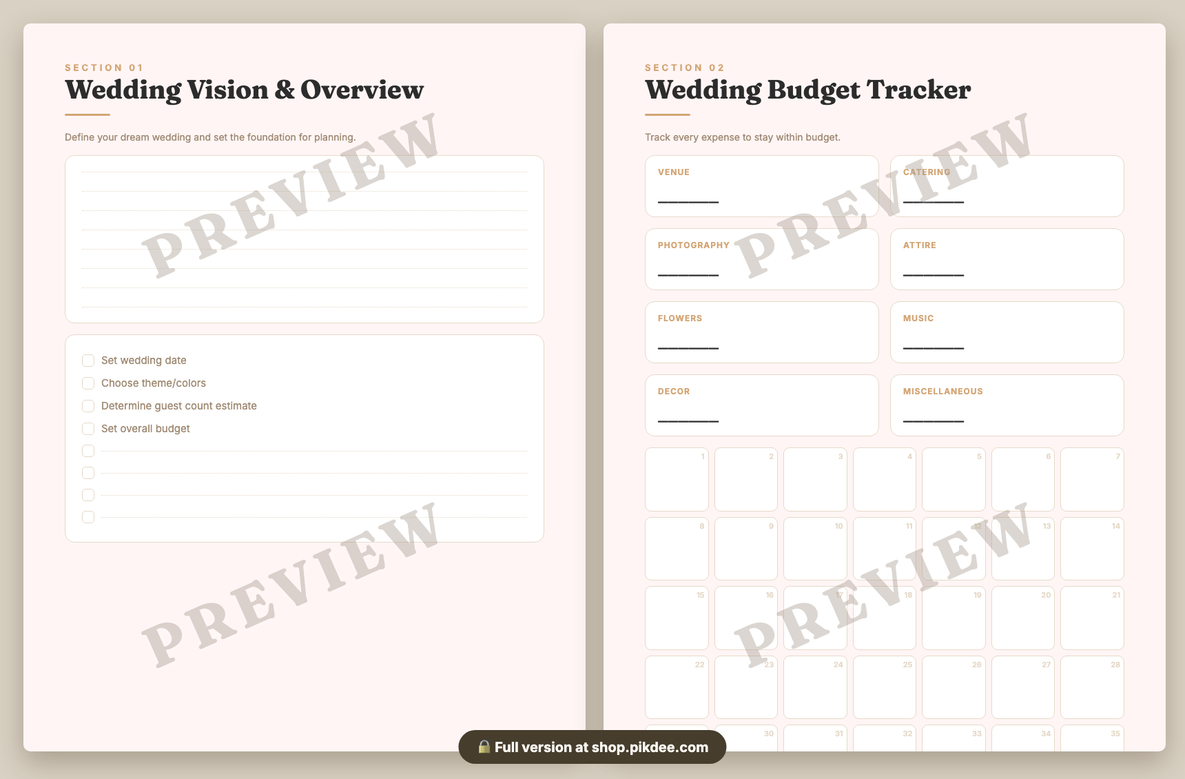 preview pages