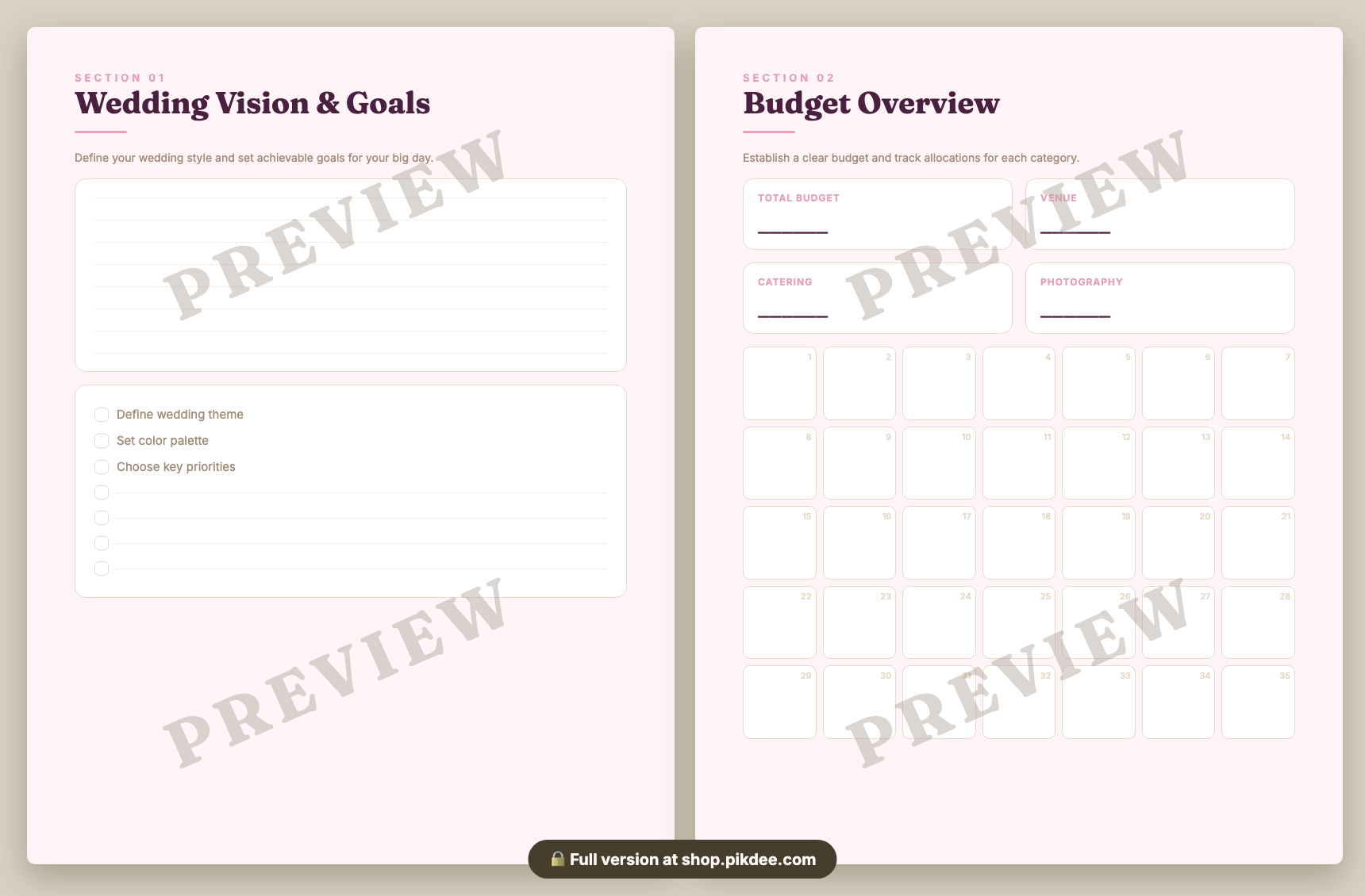 preview pages