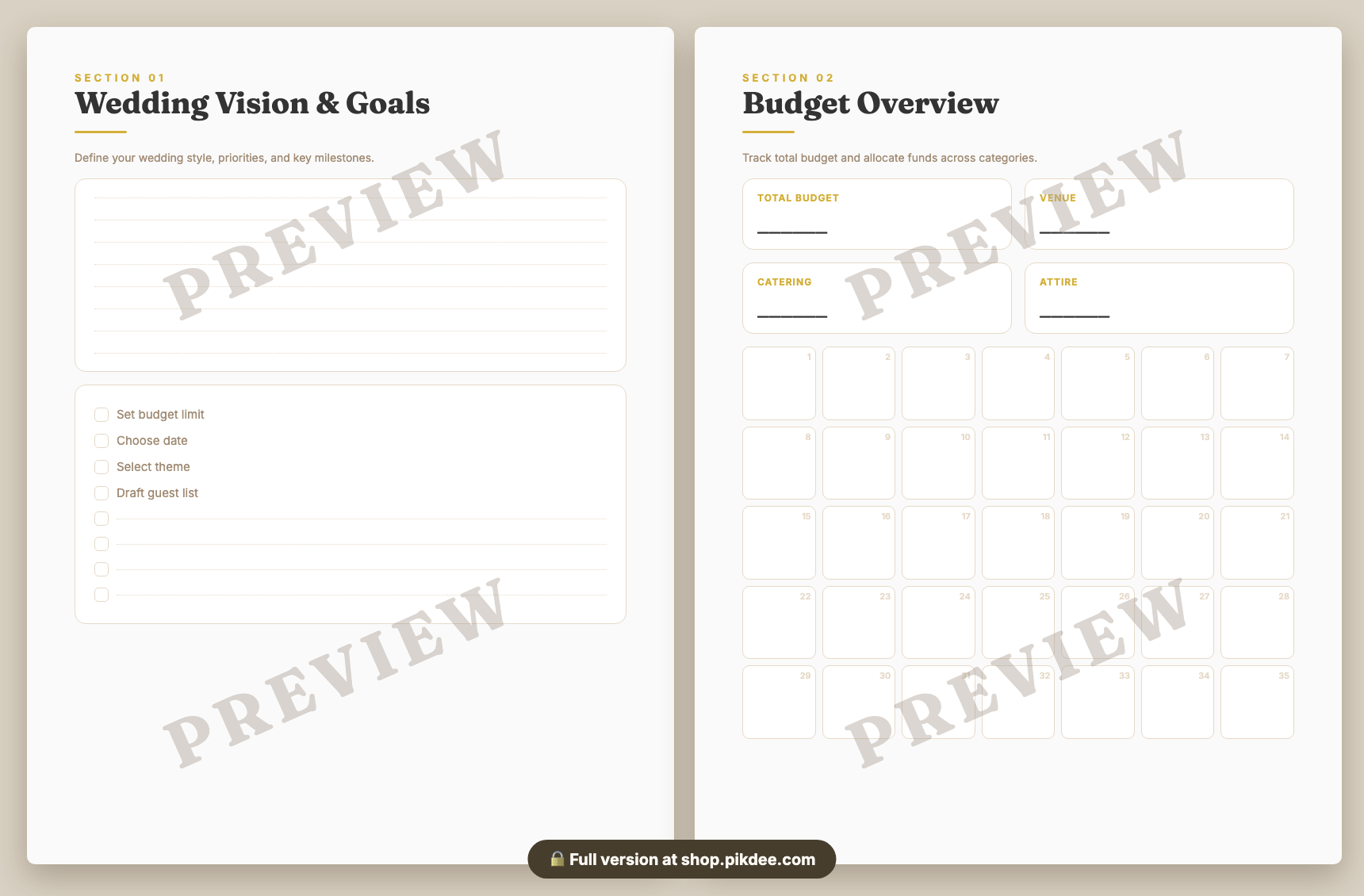 preview pages