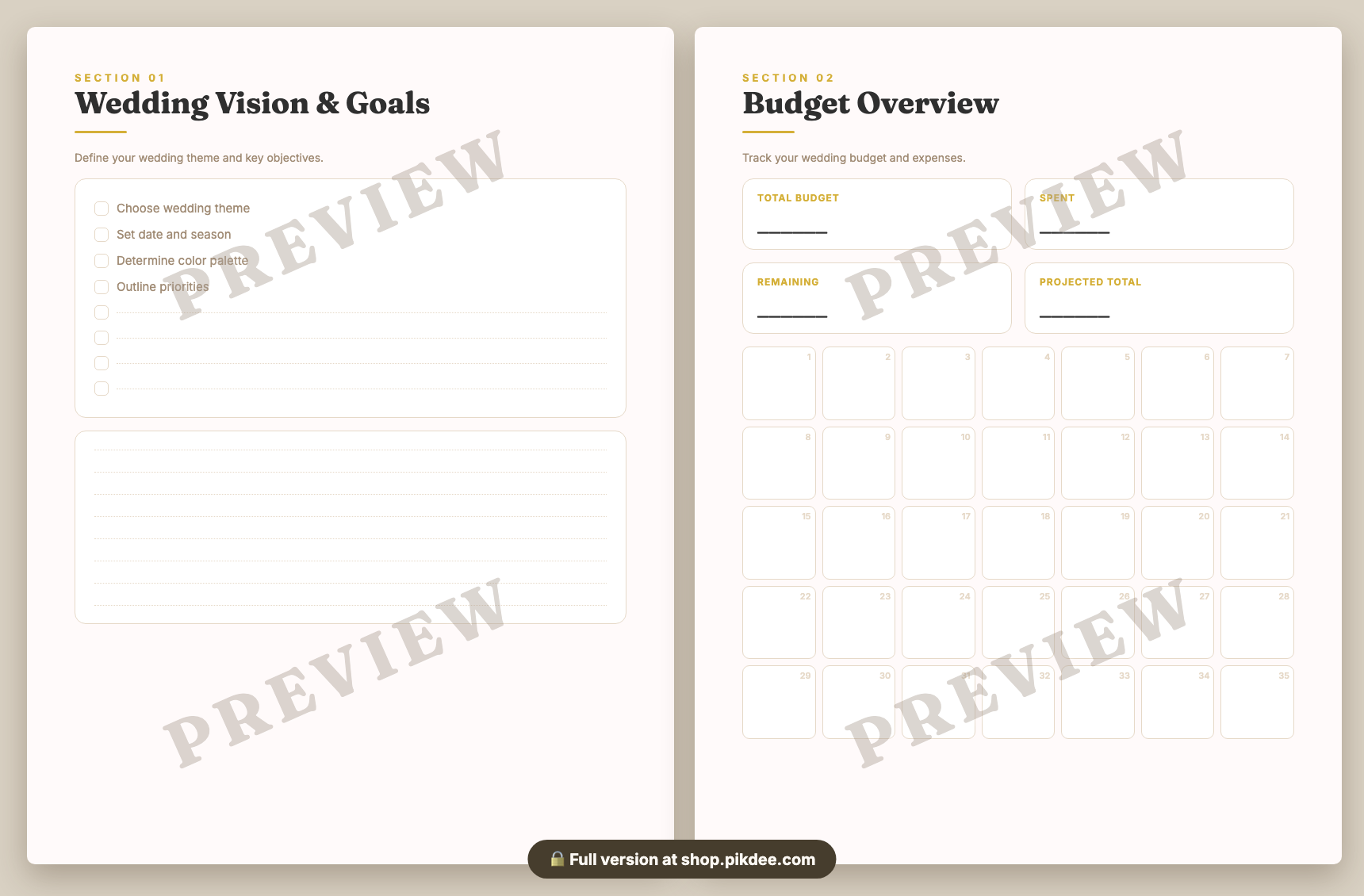 preview pages
