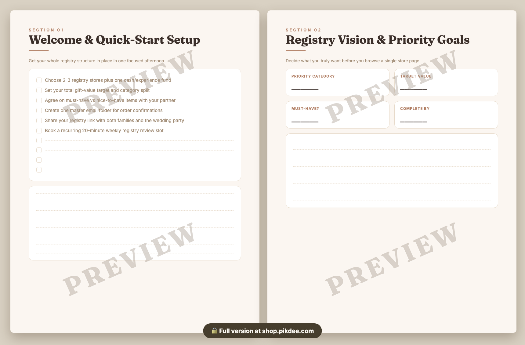 preview pages