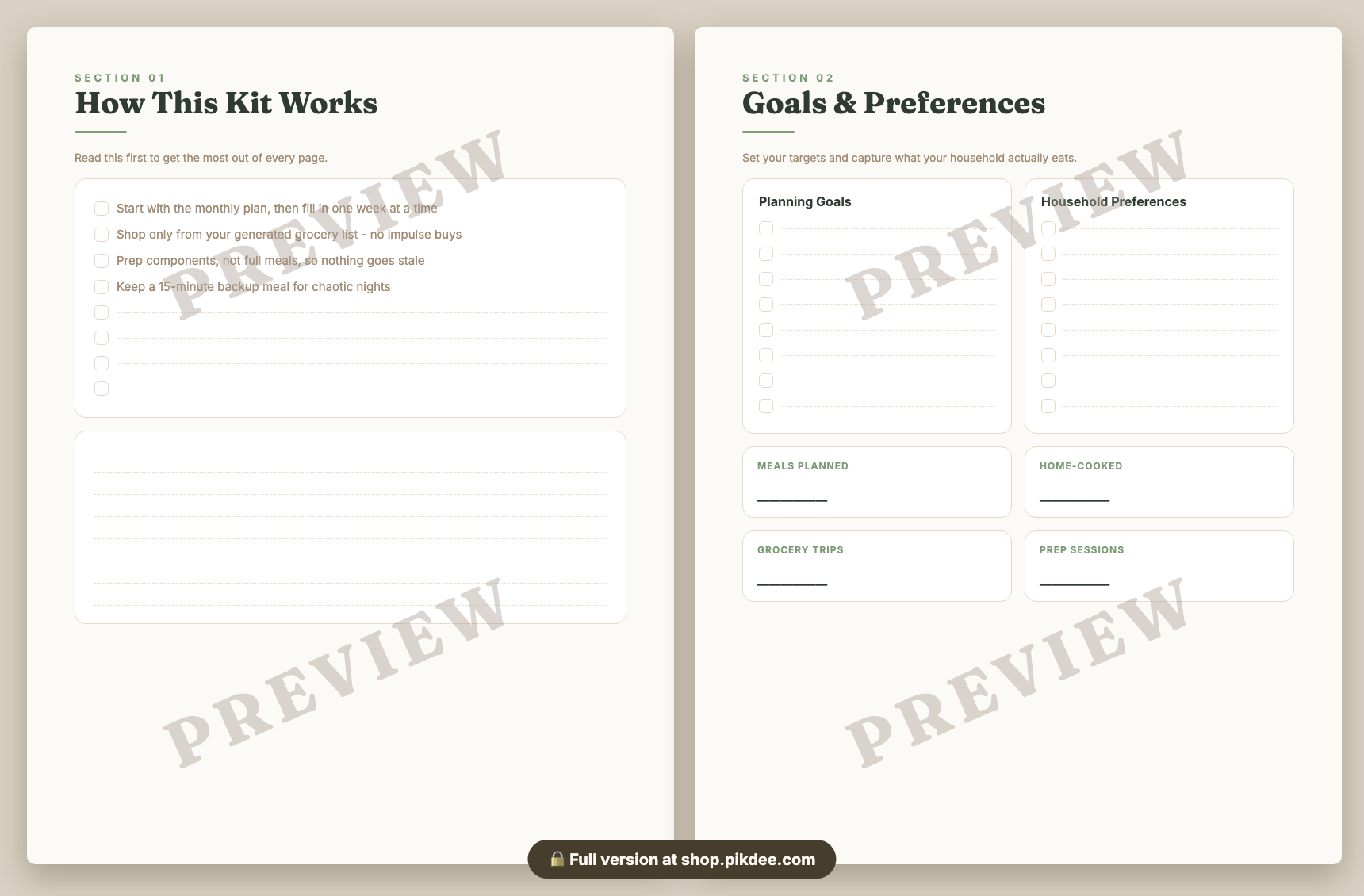 preview pages