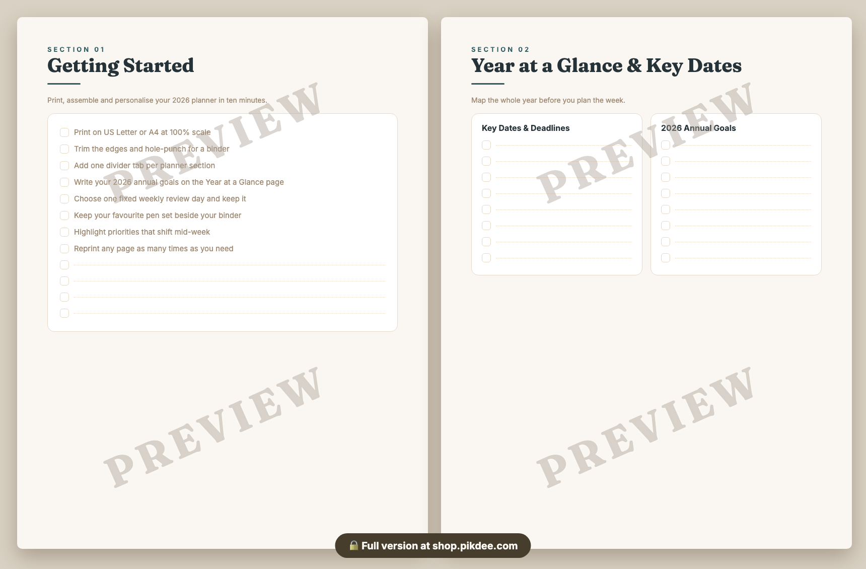 preview pages