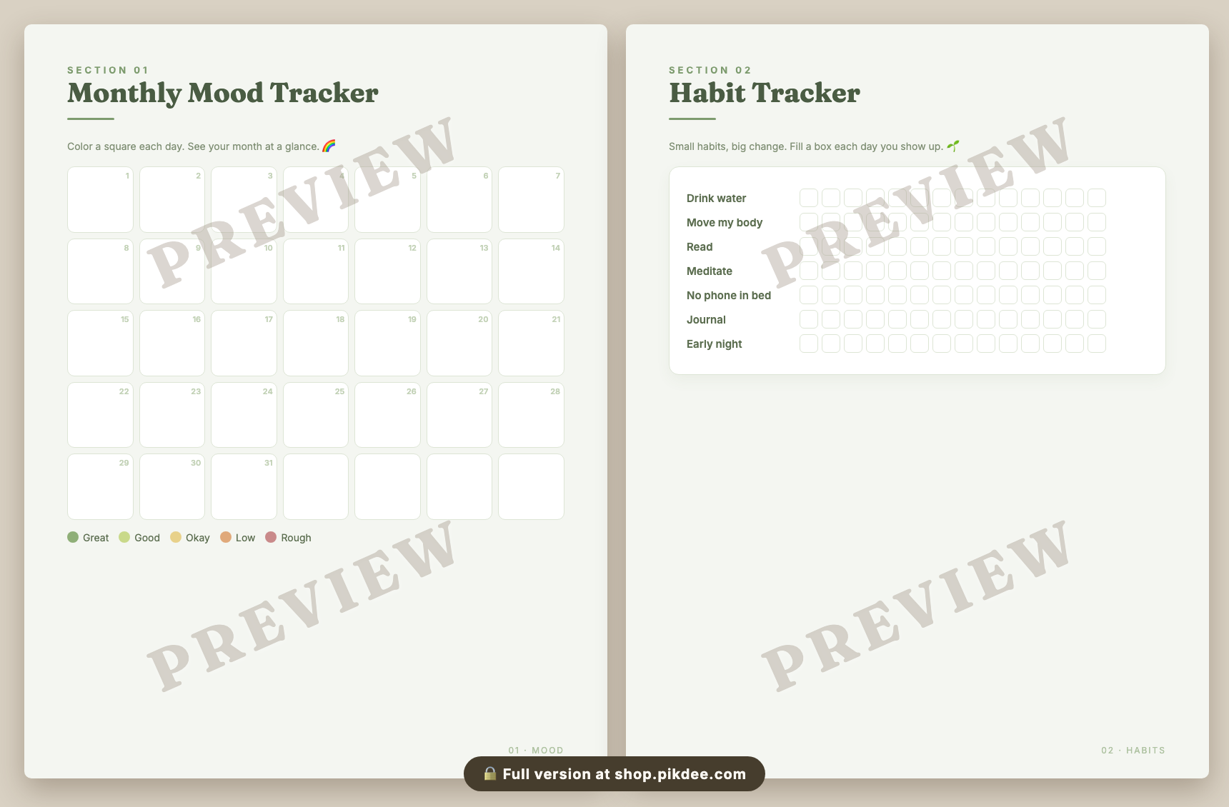 preview pages