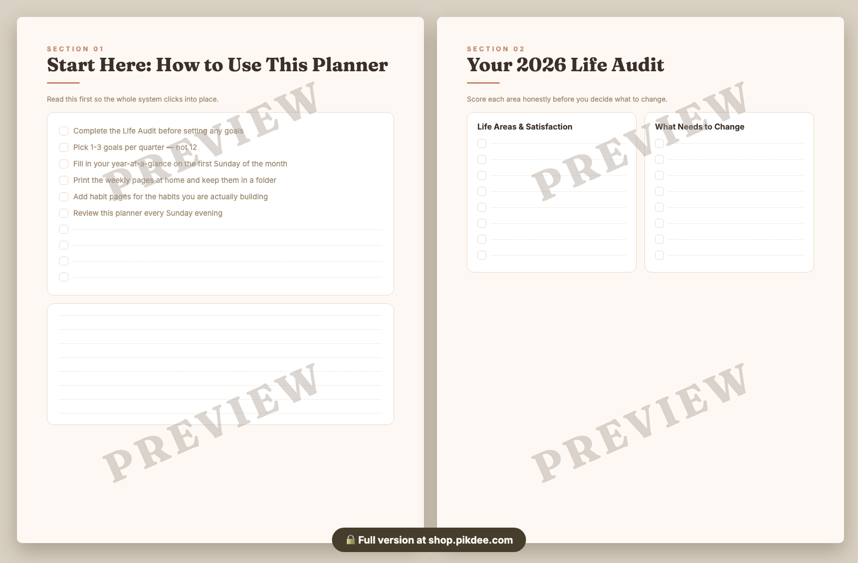 preview pages